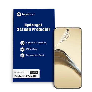 Realme 13 Pro 5G Compatible Premium Hydrogel Screen Protector With Full Coverage Ultra HD